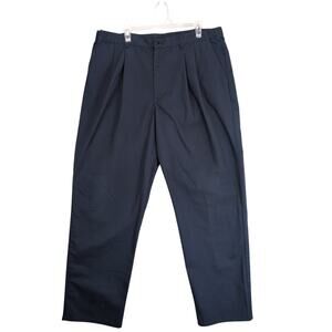 Dickies Industrial Pleated Comfort Waistband Navy Pants Men's 38x31 Workwear